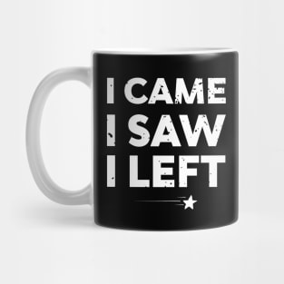 Antisocial I Came I Saw I Left Mug